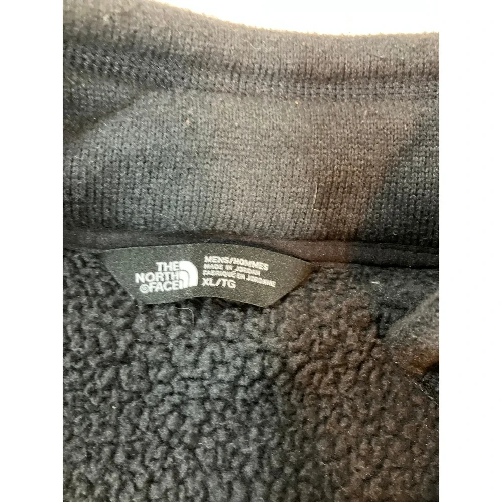 The North Face Mens Black Quarter Zip Fleece Pullover Sweater XL T93L1LJK3